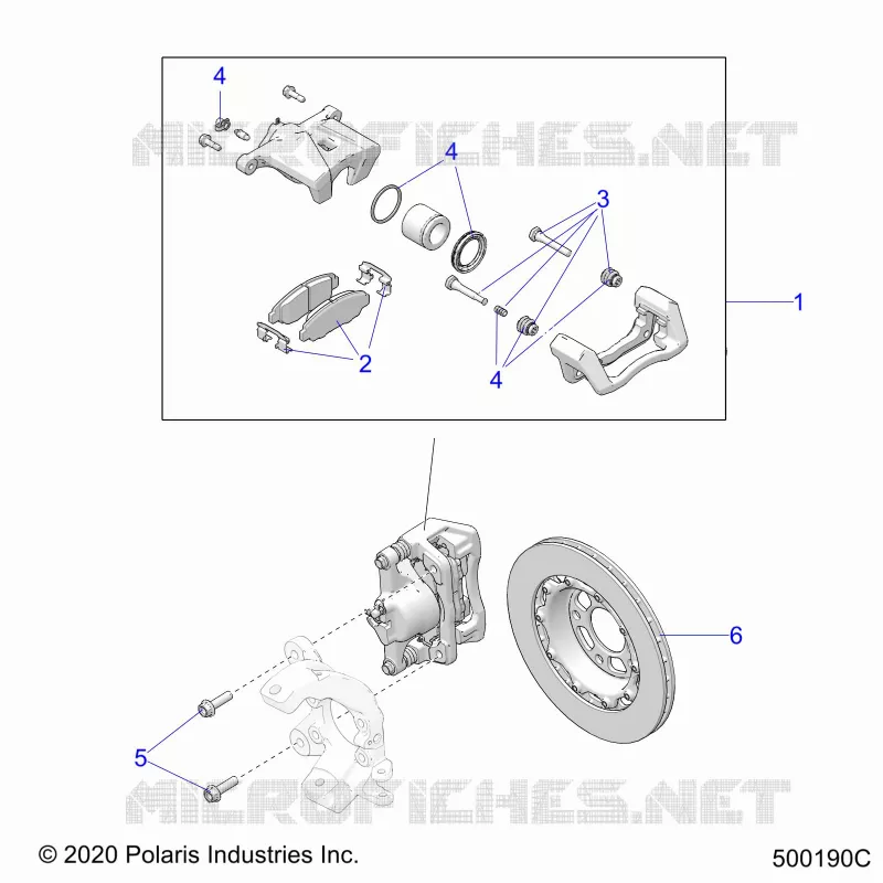 BRAKES, FRONT BRAKE CALIPER (SL/SLR MODELS)