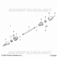 DRIVE TRAIN, DRIVE SHAFT, MIDDLE
