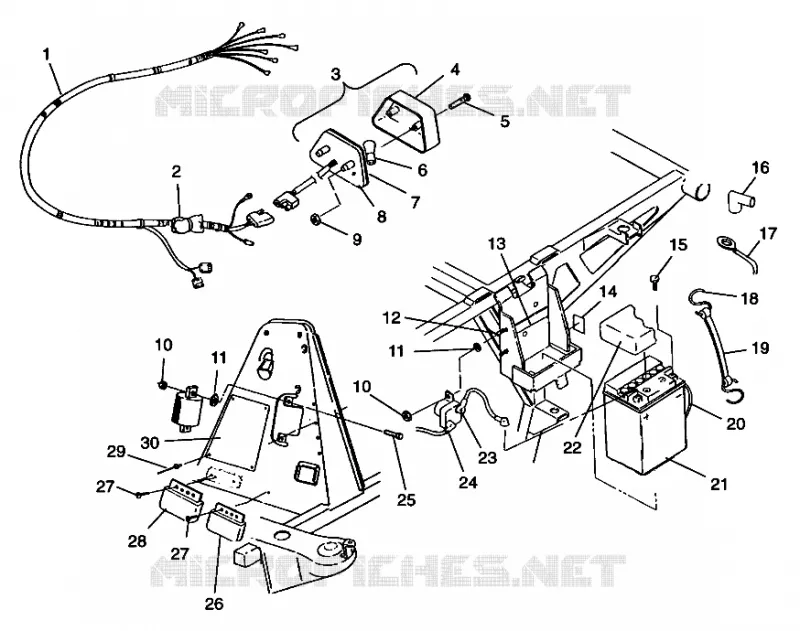 ELECTRICAL/TAILLIGHT XPRESS 300 W98CA28C (4945364536C005)