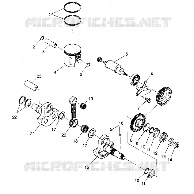 PISTON   CRANKSHAFT 2X4 400L W947540 (4926752675C009)