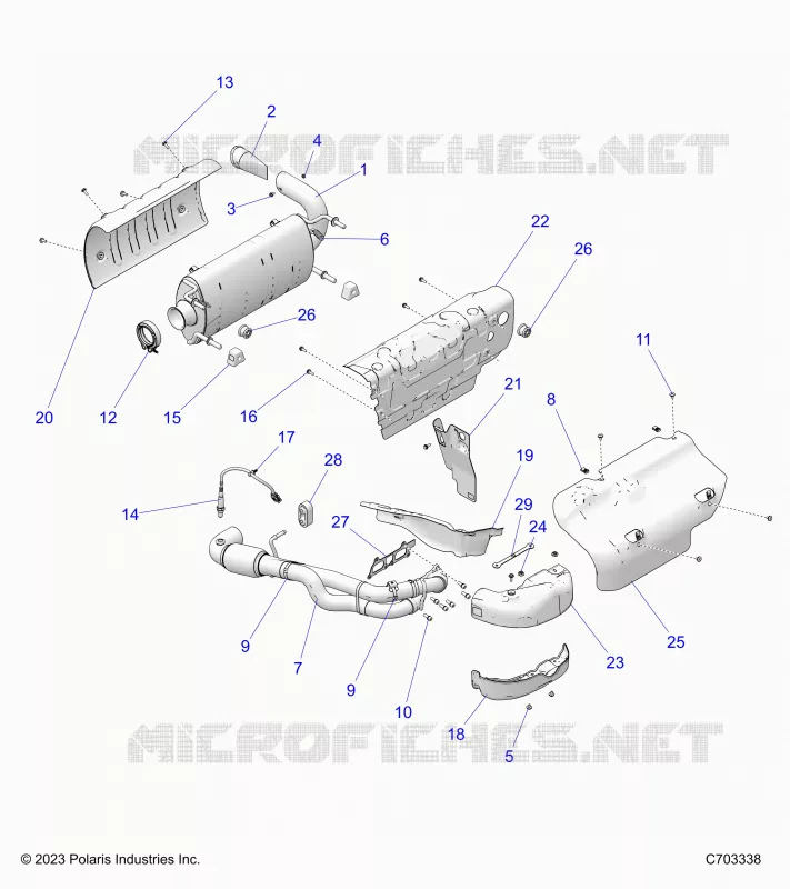 ENGINE, EXHAUST SYSTEM