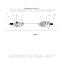 DRIVE TRAIN, DRIVE SHAFT, FRONT (FROM 2/16/16)