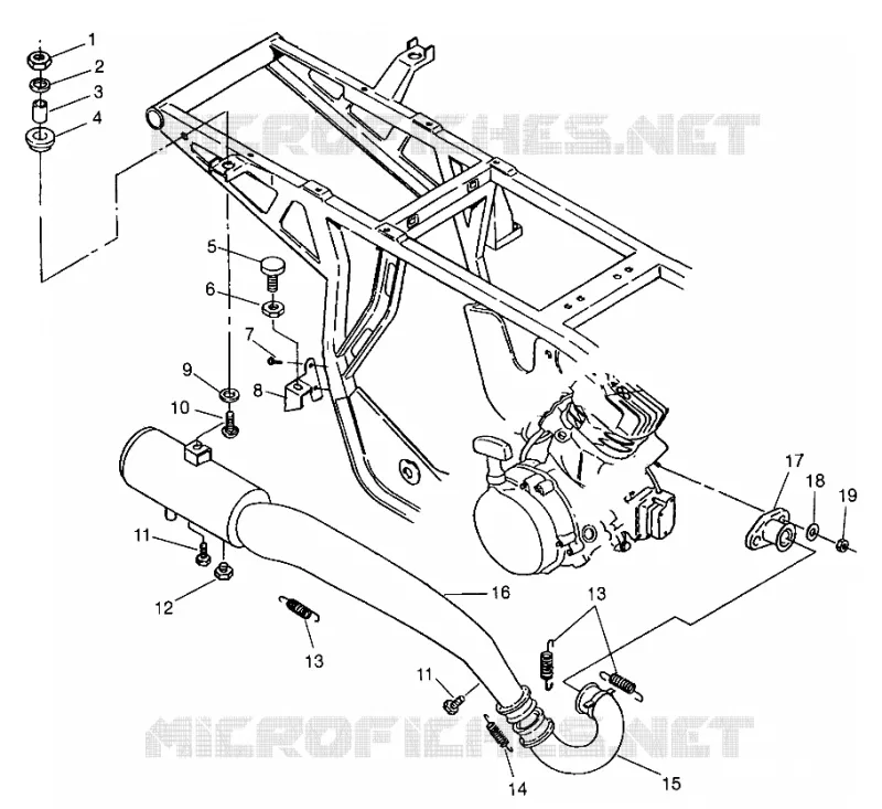 EXHAUST SYSTEM XPLORER 300 W969130 (4935903590A012)