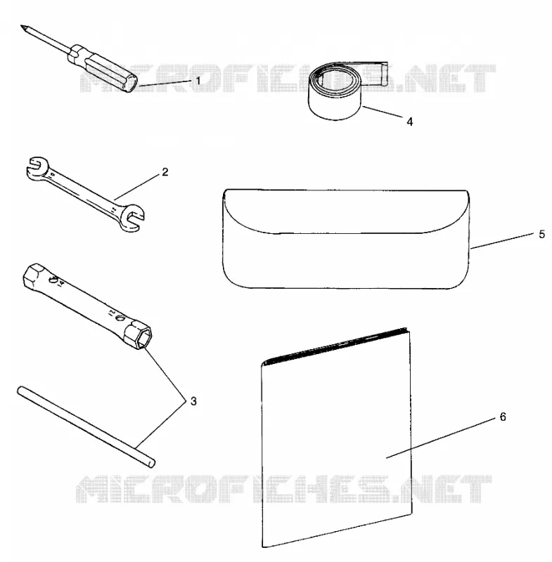 TOOL KIT    600 XCR 0961676 AND EUROPEAN 600 XCR E961676 (4932123212D002)