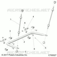 SUSPENSION, REAR STRUT STABILIZER