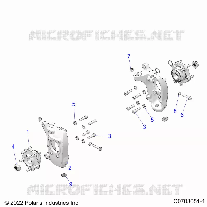 FRONT SUSPENSION CARRIER AND HUB