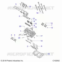 ENGINE, CYLINDER HEAD, CAM AND VALVES