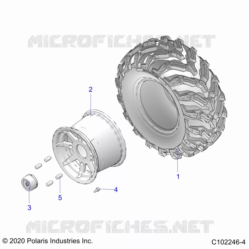 WHEELS, REAR TIRE