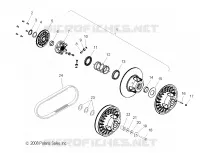 DRIVE TRAIN, SECONDARY CLUTCH