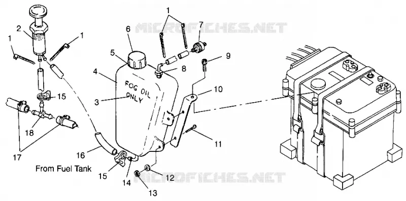 ENGINE FOGGING SYSTEM  INTL. SL 780 I964087 (4935523552A015)