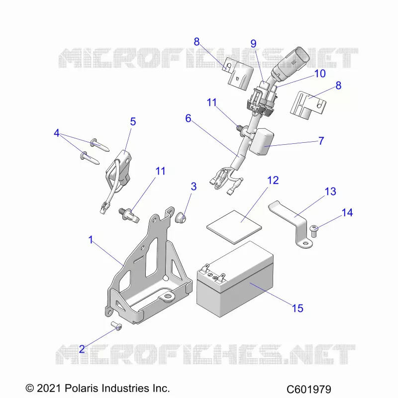 ELECTRICAL, BATTERY, MANUAL START POWER UP COMPONENTS