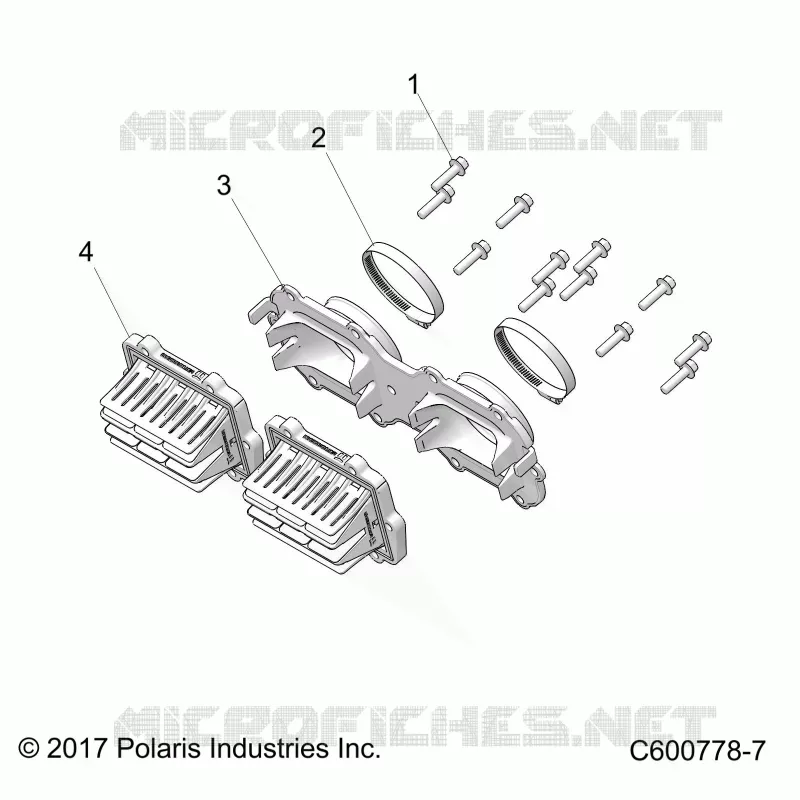 ENGINE, REED VALVE AND THROTTLE BODY ADAPTOR