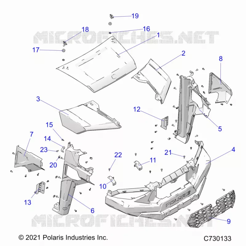 HOOD, AND FRONT FENDERS