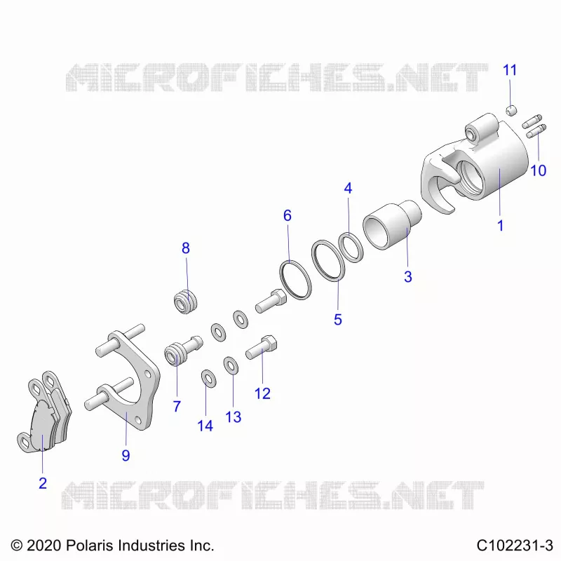 BRAKES, BRAKE REAR CALIPER