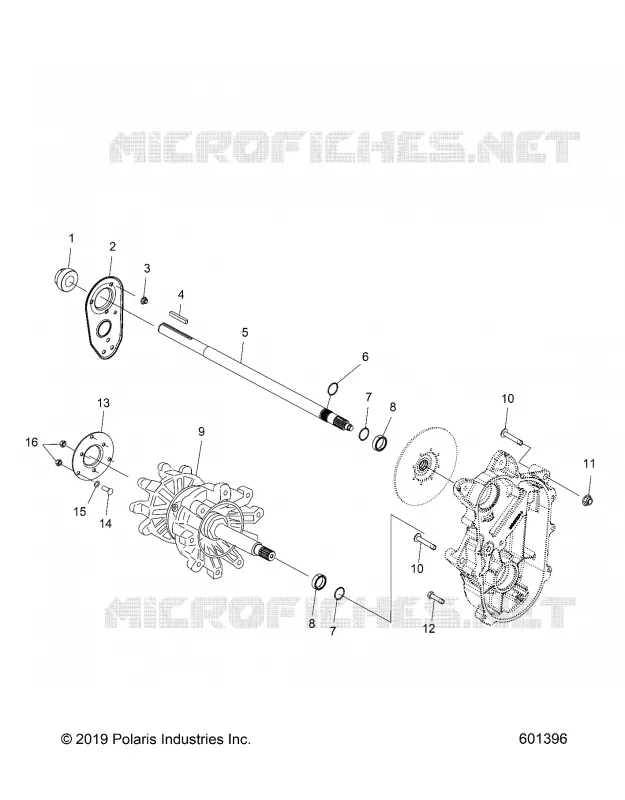 DRIVE TRAIN, JACKSHAFT AND DRIVE SHAFT