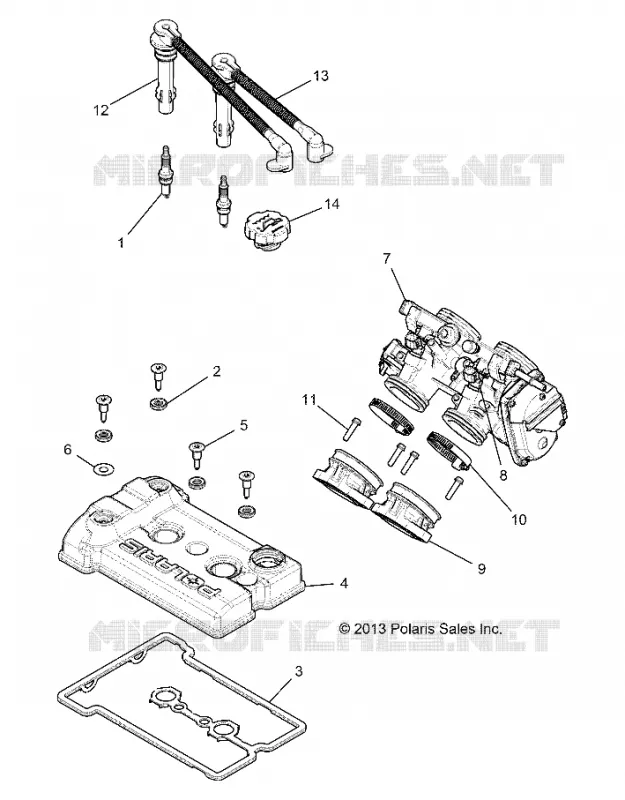 THROTTLE BODY AND VALVE COVER EVAP