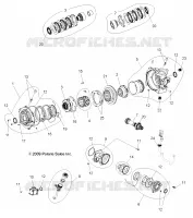 DRIVE TRAIN, FRONT GEARCASE INTERNALS (BUILT 3/06/10 AND AFTER)