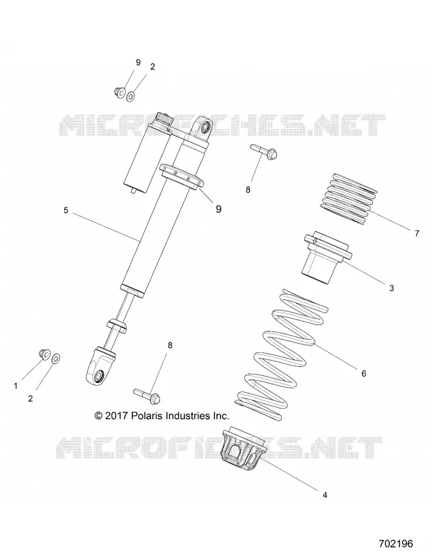 SUSPENSION, FRONT SHOCK MOUNTING