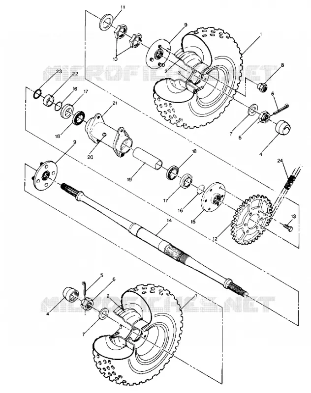 REAR WHEEL DRIVE ASSEMBLY (4913521352019A)