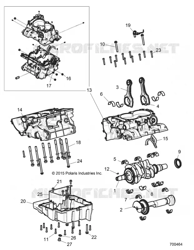 CRANKCASE AND CRANKSHAFT