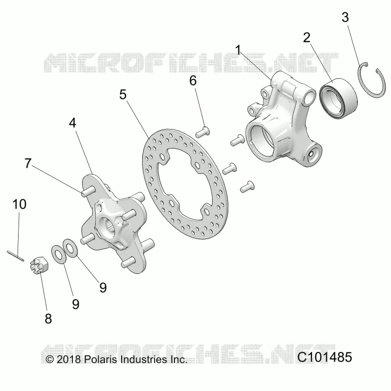 REAR SUSPENSION HUB AND BEARING CARRIER- A20SGE95AK (C101485)