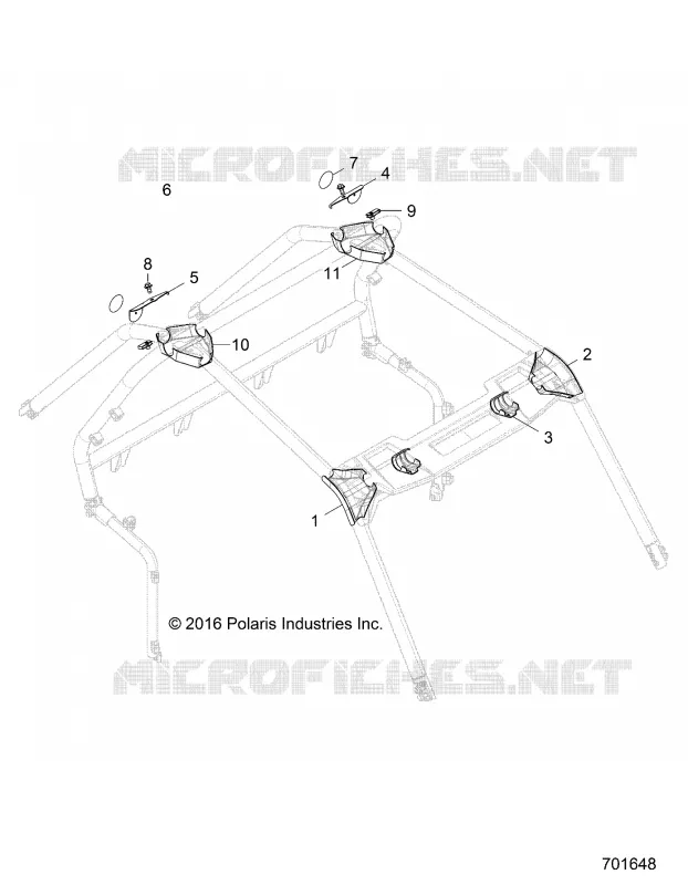 CHASSIS, CAB FRAME ACCESORIES- Z18VDS99CK (701648)