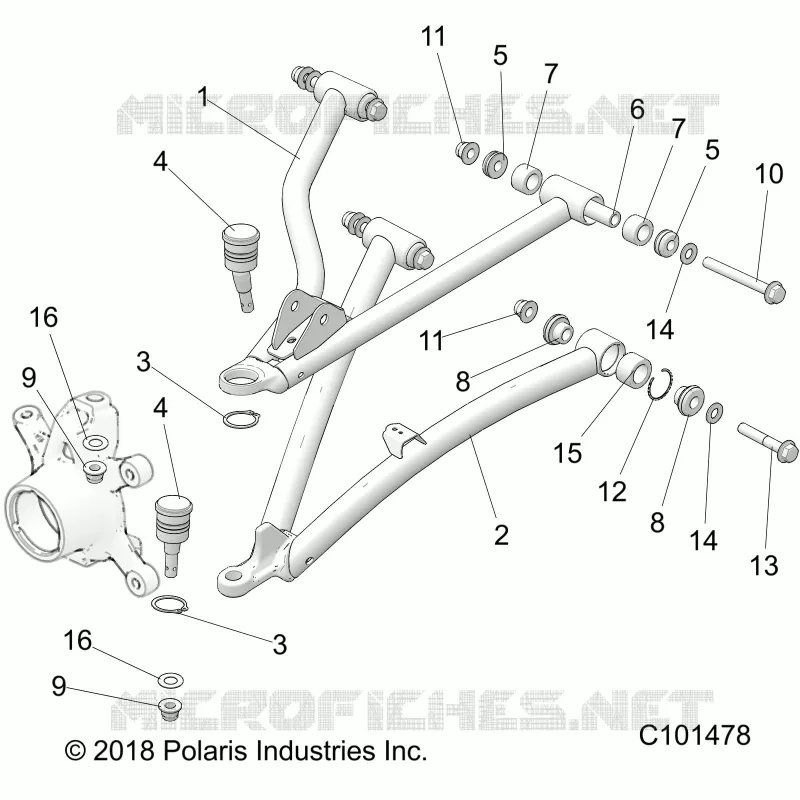 FRONT SUSPENSION A-ARMS