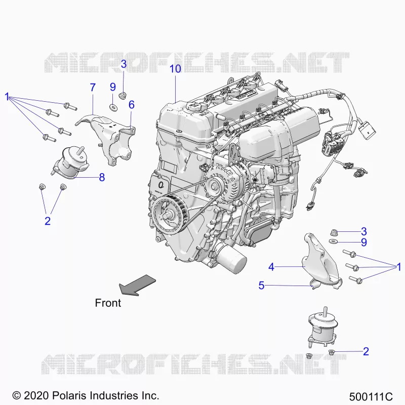 ENGINE, MOUNTING