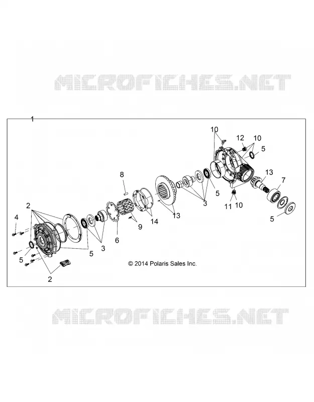 DRIVE TRAIN, FRONT GEARCASE