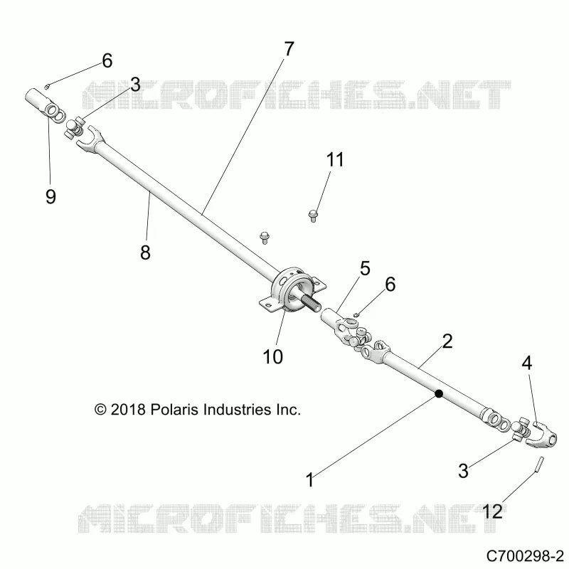 DRIVE TRAIN, FRONT PROP SHAFT