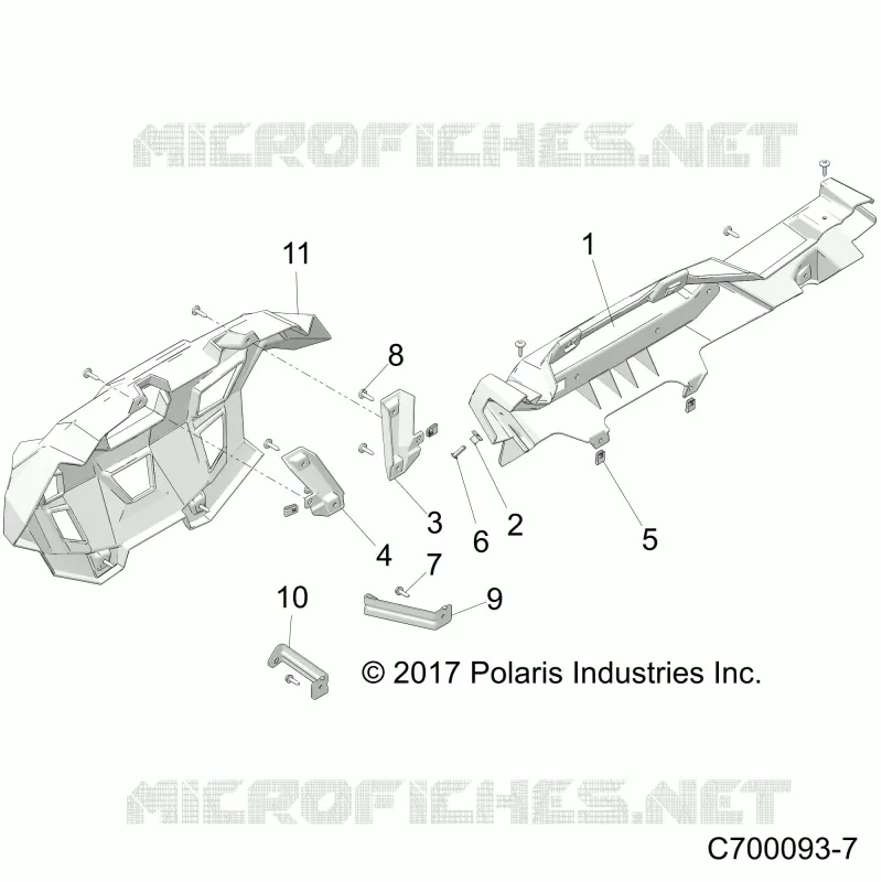REAR BODYWORK FASCIA