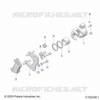 BRAKES, BRAKE FRONT BRAKE CALIPER