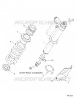 SUSPENSION, REAR SHOCK MOUNTING