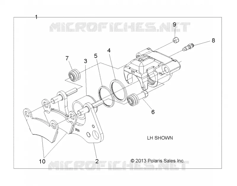 BRAKES, FRONT BRAKE CALIPER