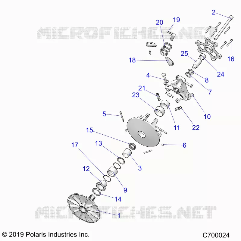 DRIVE TRAIN, PRIMARY CLUTCH
