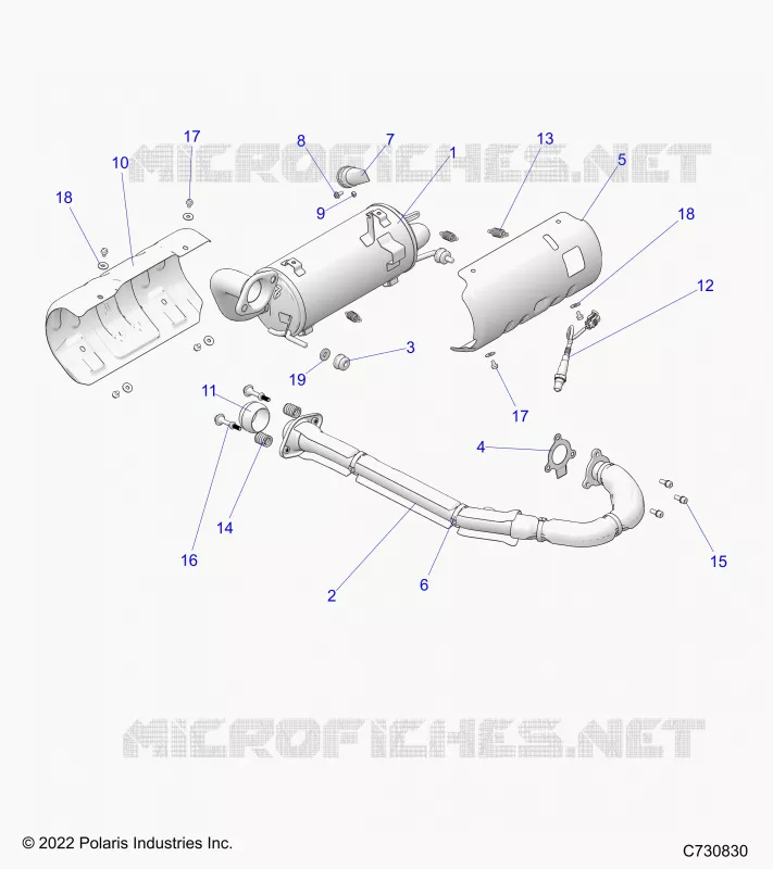 ENGINE, EXHAUST SYSTEM