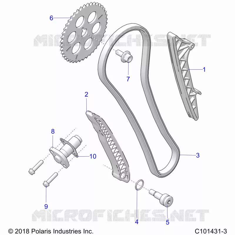 CAM CHAIN AND TENSIONER