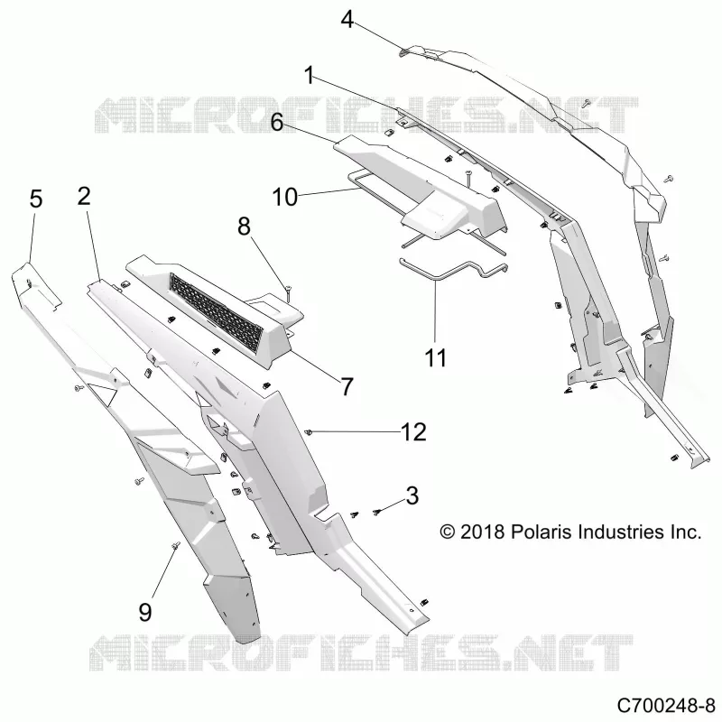 REAR BODYWORK FENDERS AND BEZELS- Z21N4E92AX/AG/BG/BX (C700248-8)