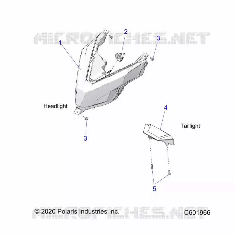 ELECTRICAL, HEADLIGHT AND TAILLIGHT