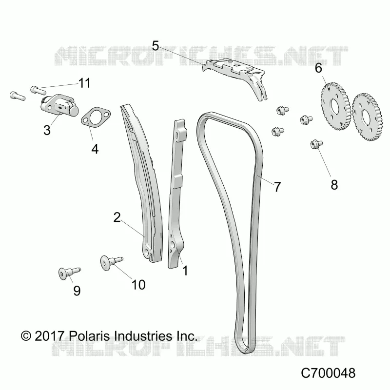 CAM CHAIN AND TENSIONER