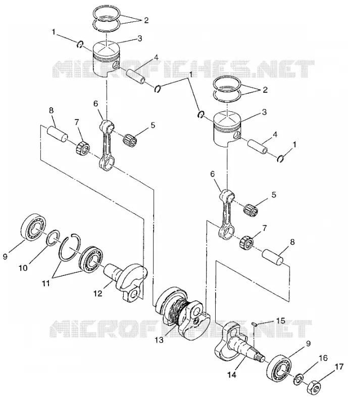 PISTON   CRANKSHAFT LITE 0973433 AND LITE DELUXE 0973431 (4938273827C005)