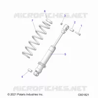 SUSPENSION, REAR SHOCK TRACK (7045713)