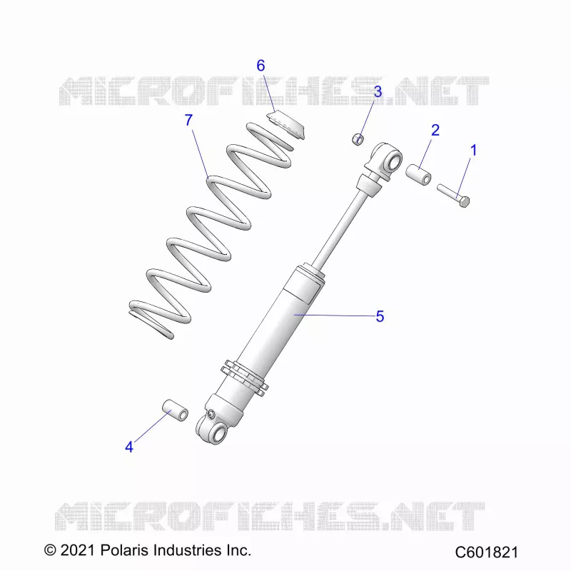 SUSPENSION, REAR SHOCK TRACK (7045713)