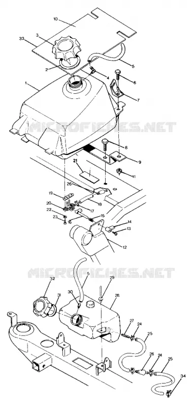 FUEL TANK ASSEMBLY 350 2X4 / W927539 (4922882288009A)