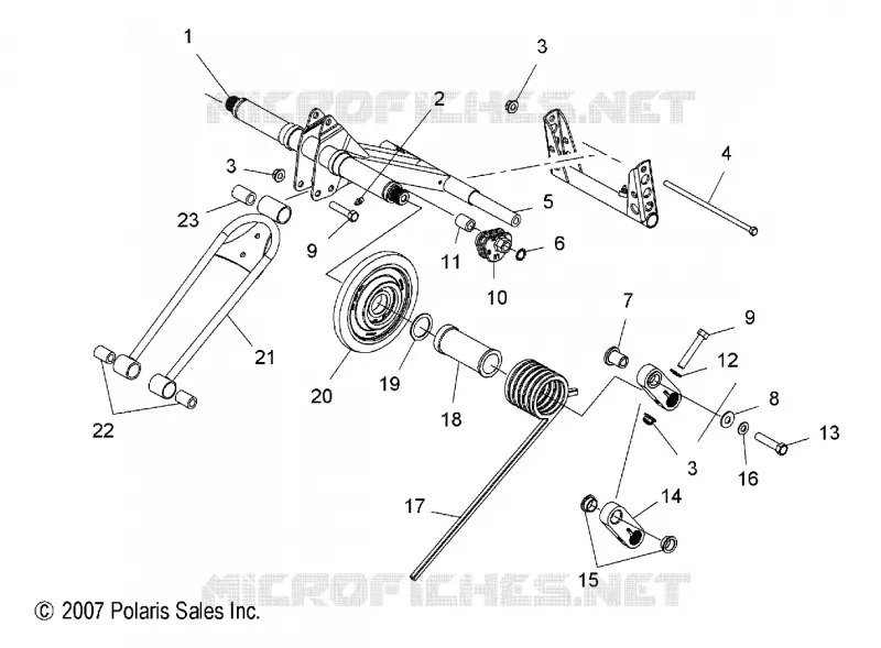 REAR SUSPENSION TORQUE ARM, CND, INTL