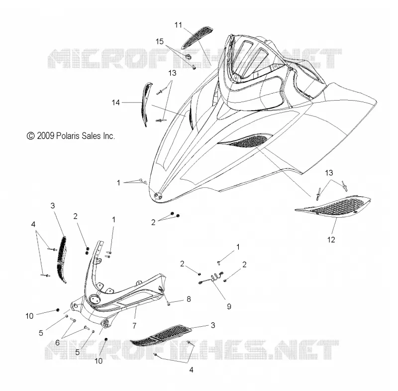 HOOD, FRONT HINGE ASM.