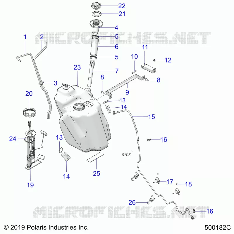 FUEL SYSTEM, FUEL TANK ASM.