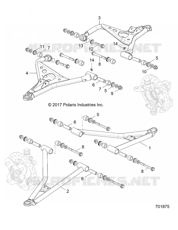 FRONT SUSPENSION CONTROL ARMS