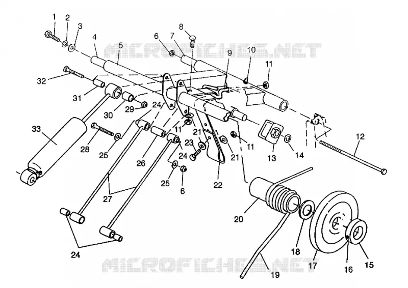 REAR TORQUE ARM TRAIL 0972761 AND EUROPEAN TRAIL E972761 (4938313831C008)