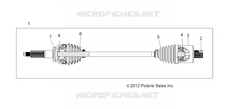 DRIVE TRAIN, REAR DRIVE SHAFT